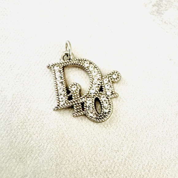 Dior Sparkling Silver and Crystal Accents Pendant, Christian Dior Charm - Picture 1 of 3
